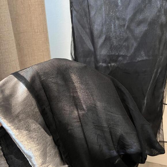 Cachet Vintage Black Strapless Sequin Dress - Picture 3 of 7